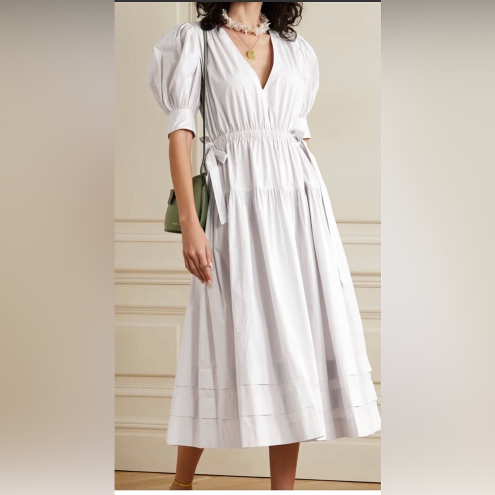 Ulla Johnson Imani Midi Dress in Dove